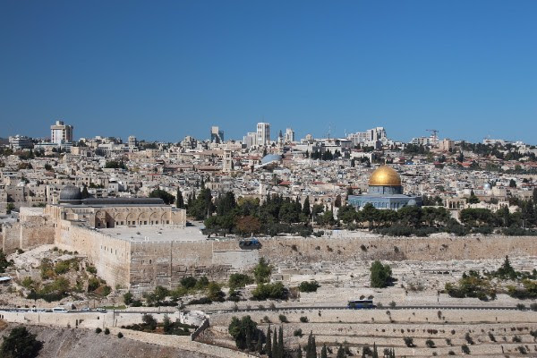 Vista aérea de la ciudad de Jerusalén. Fotografía gentileza de la Oficina de Turismo de Israel